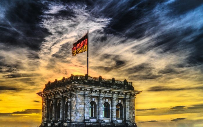 bundestag, german flag, parliament, federal election, germany, nature, capital city, flag, architecture, banner, building, government district, berlin, government, germany flag, city, politics, government building, german, flutter, clouds, facade, story, sightseeing