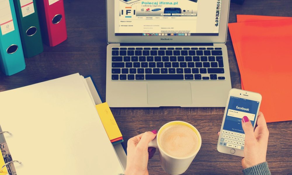 laptop, iphone, workspace, hands, coffee, binders, facebook, social media, social networking, working, notebook, desk, work, office, business, macbook, connection, networking, technology, wireless, facebook, facebook, social media, social media, social media, social media, social media